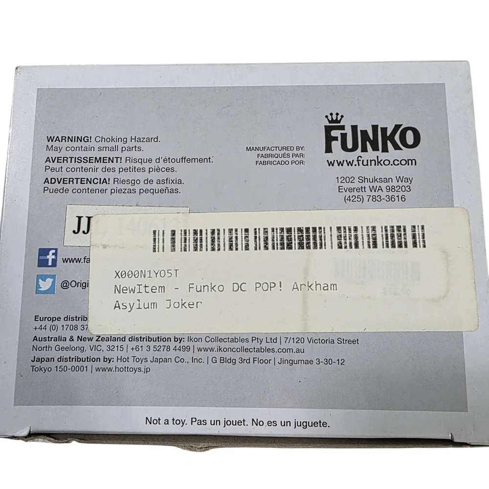 Funko Pop Batman Arkham Asylum The Joker 53 Vinyl Figure Hot Topic Exclusive New